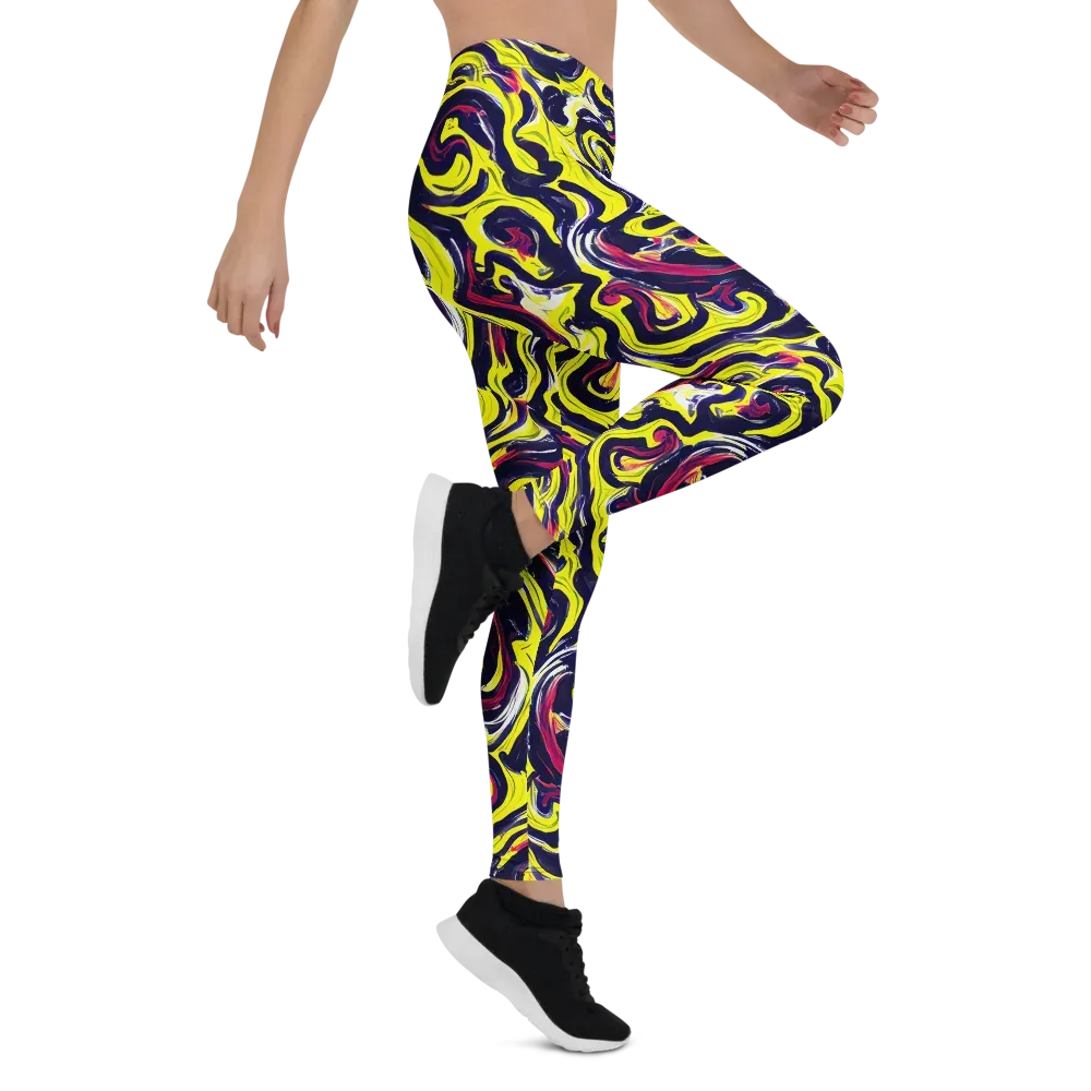Citrus Thunder on Leggings — Right