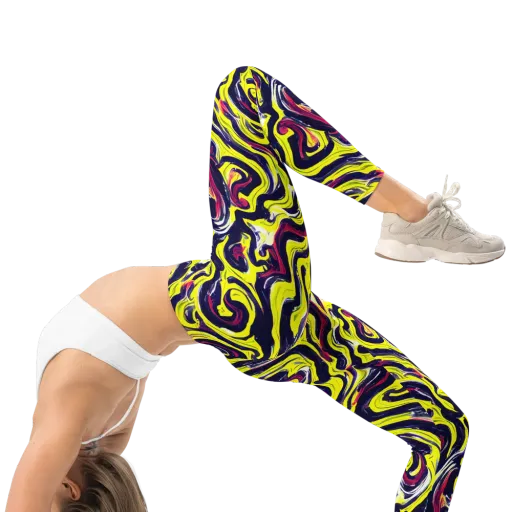 Citrus Thunder on a Leggings
