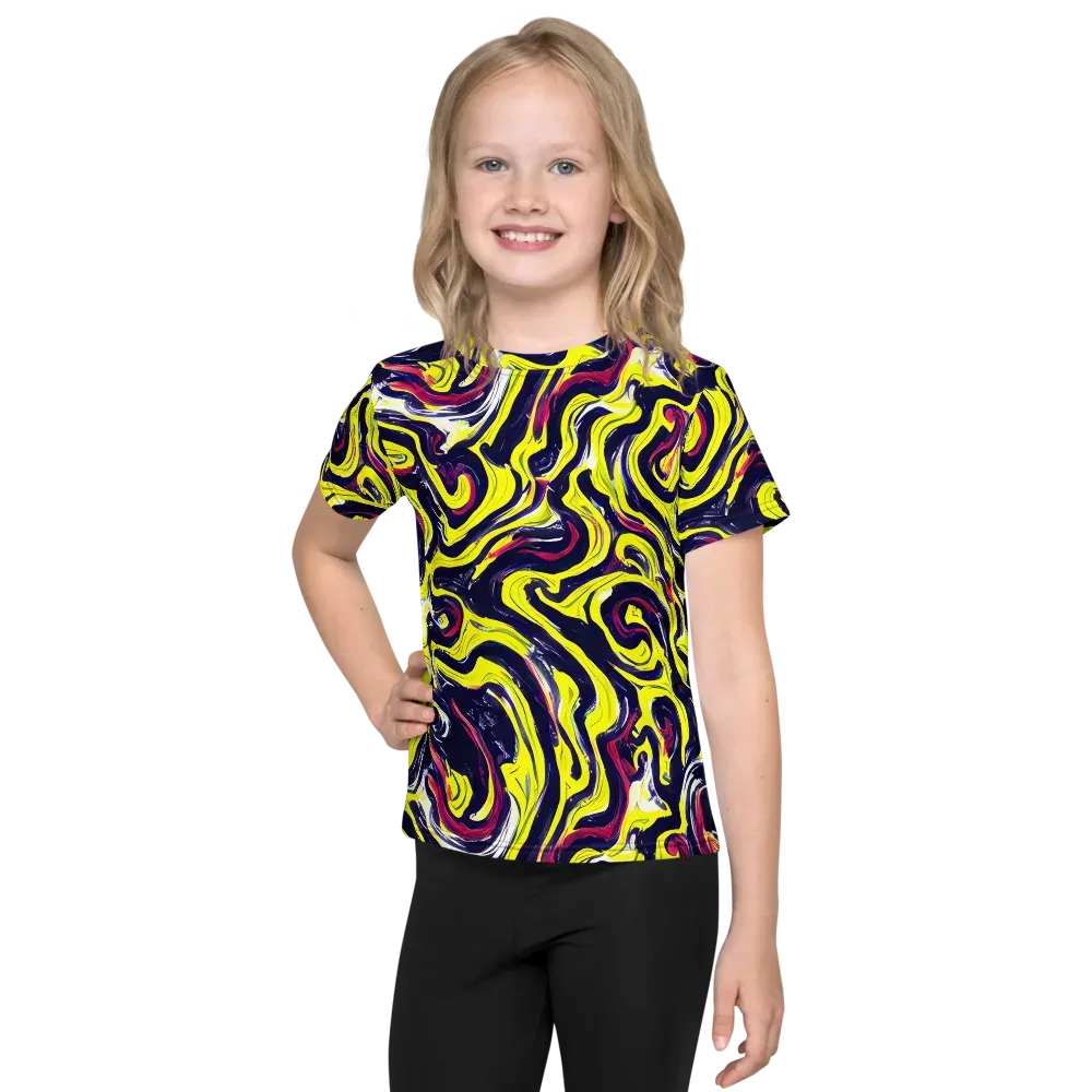 Citrus Thunder on Kids Crew Neck T-Shirt — Front