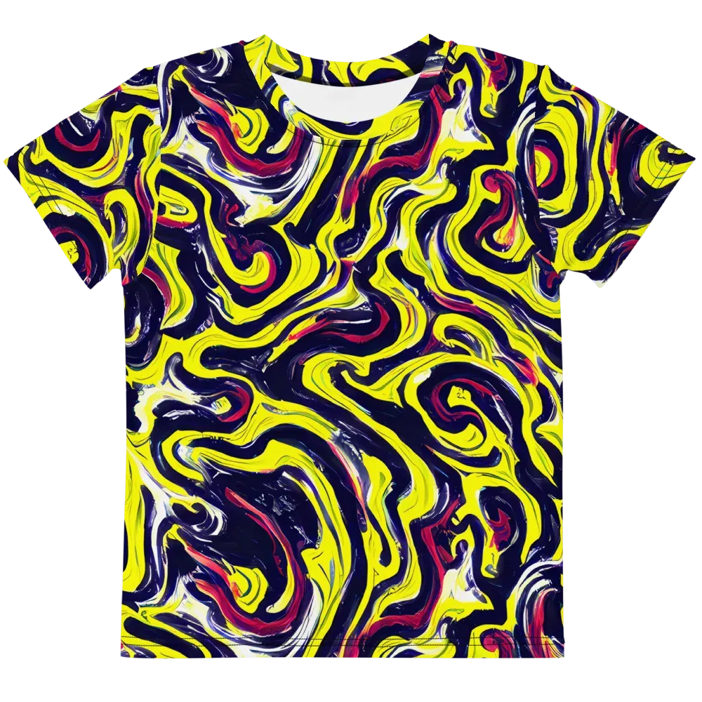 Citrus Thunder on Kids Crew Neck T-Shirt — Front