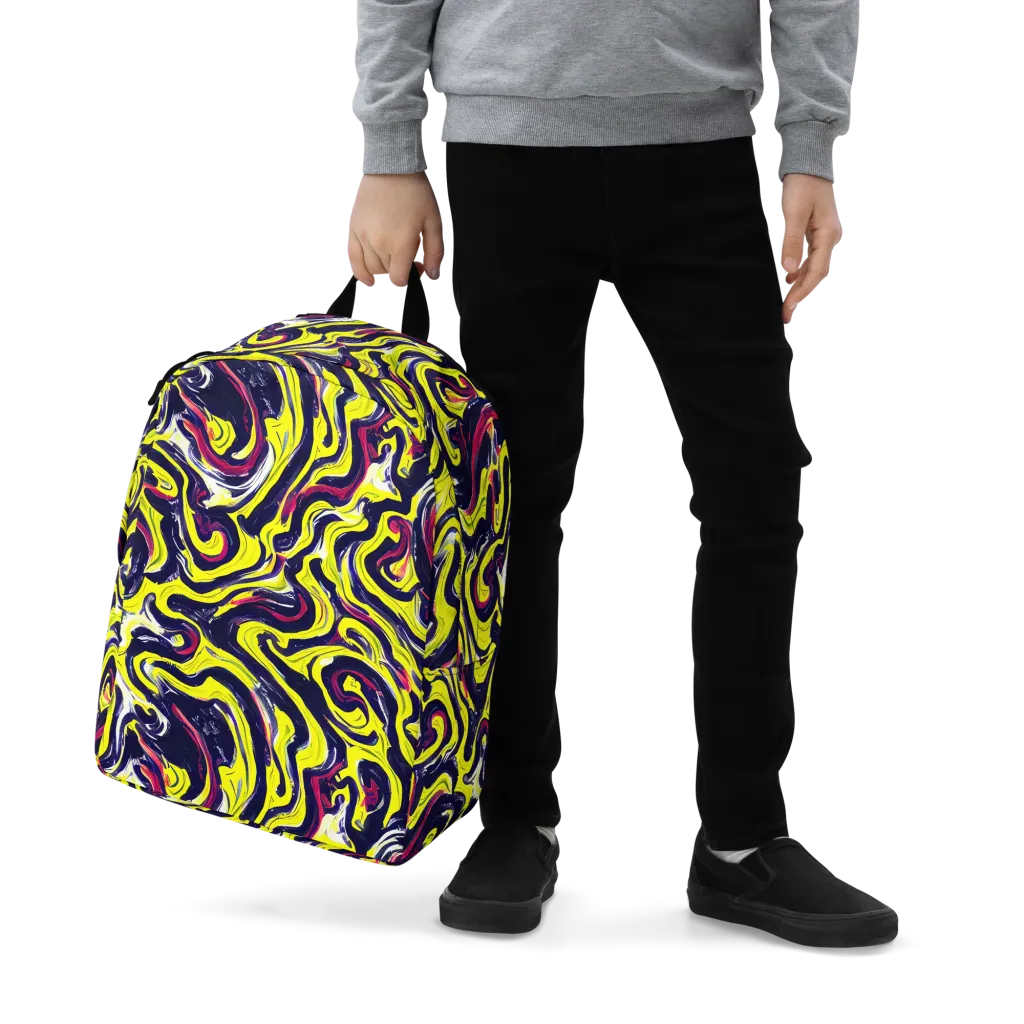 Citrus Thunder on Minimalist Backpack — Zoomed-in