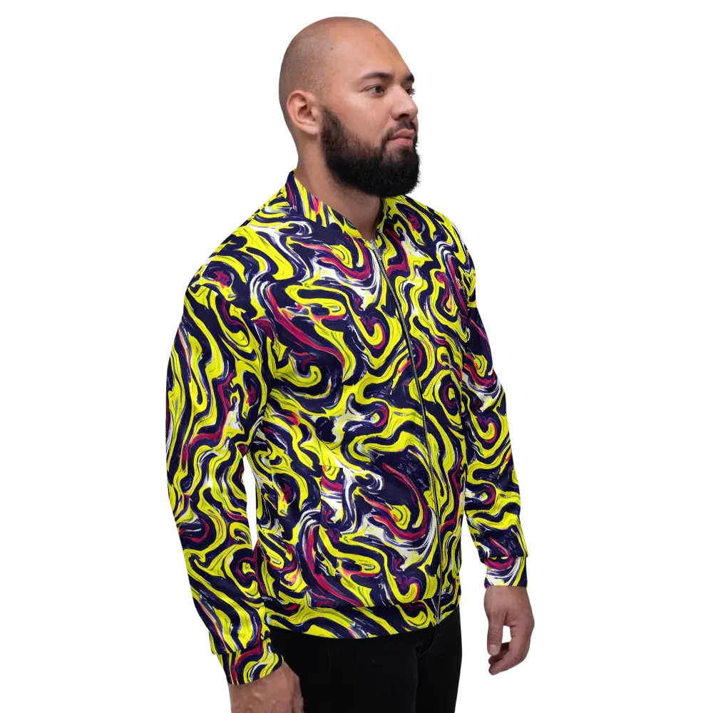 Citrus Thunder on Bomber Jacket — Right