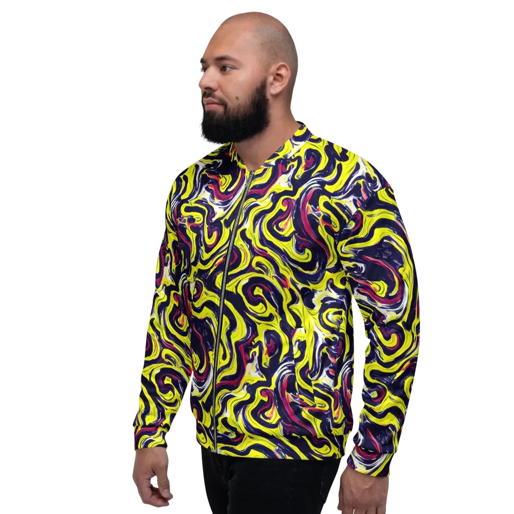 Citrus Thunder on Bomber Jacket — Left