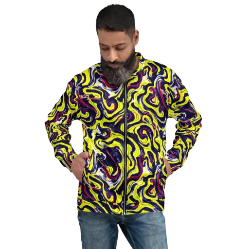 Citrus Thunder on a Bomber Jacket