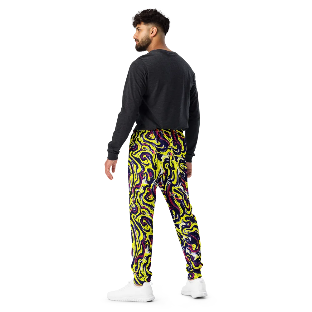 Citrus Thunder on Men's Joggers — Back