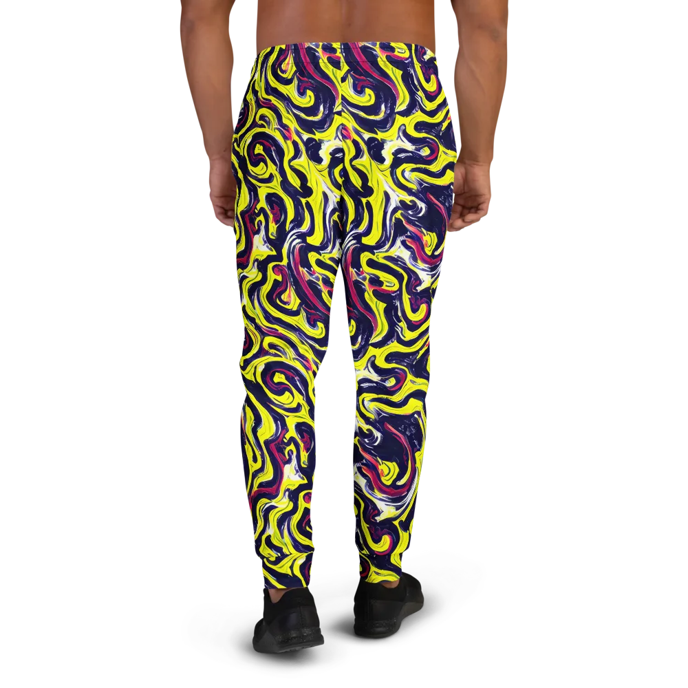 Citrus Thunder on Men's Joggers — Back