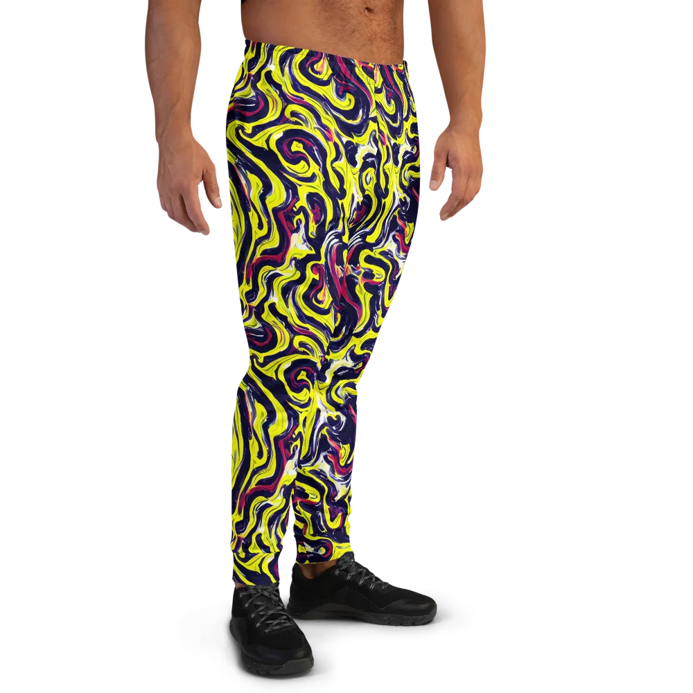 Citrus Thunder on Men's Joggers — Right