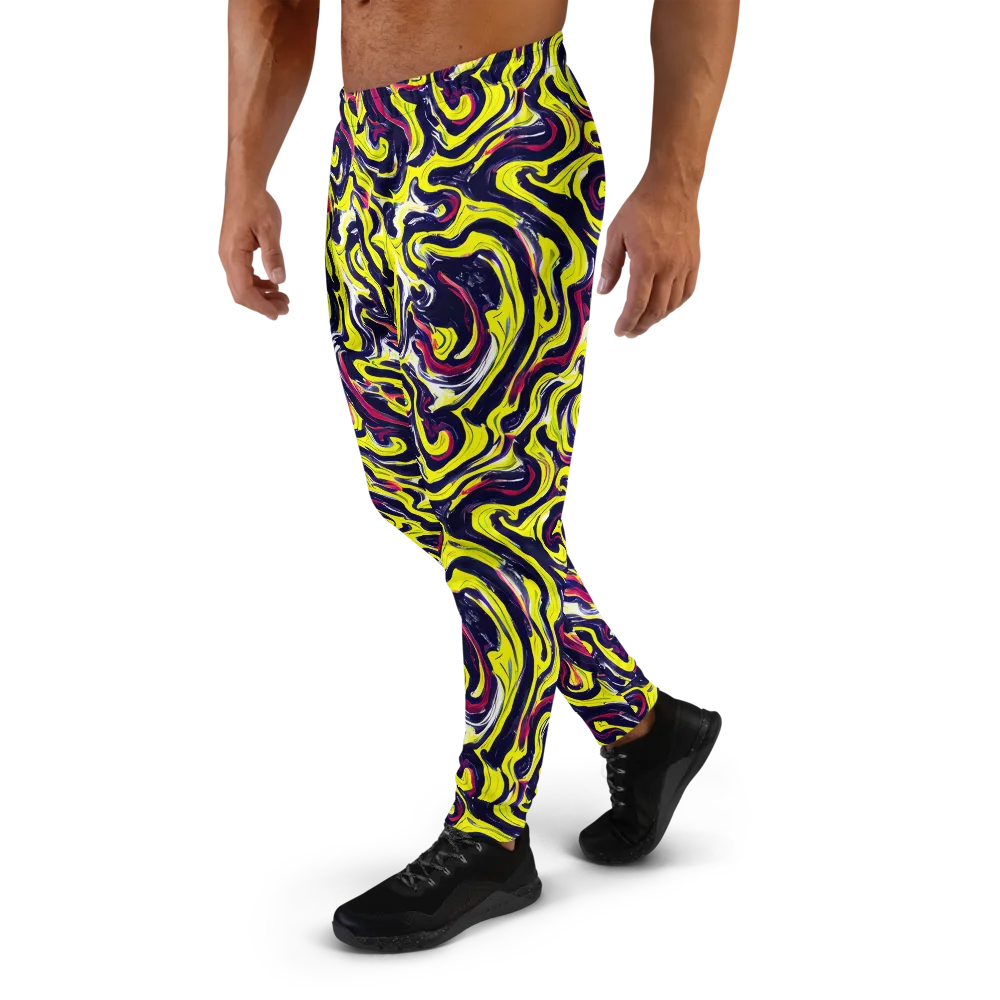 Citrus Thunder on Men's Joggers — Left