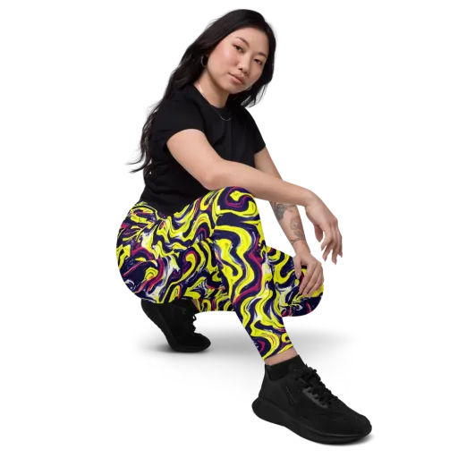 Citrus Thunder on a Leggings with Pockets