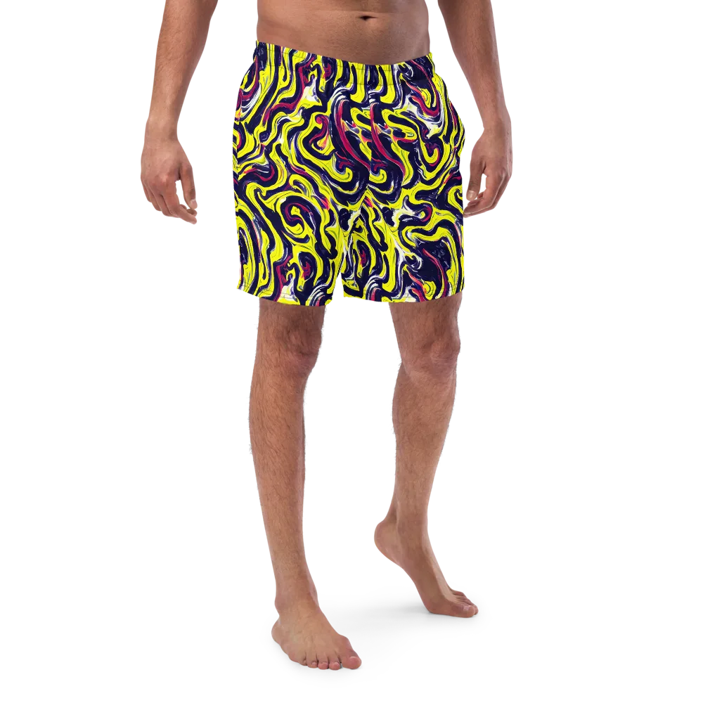 Citrus Thunder on Swim Trunks — Front