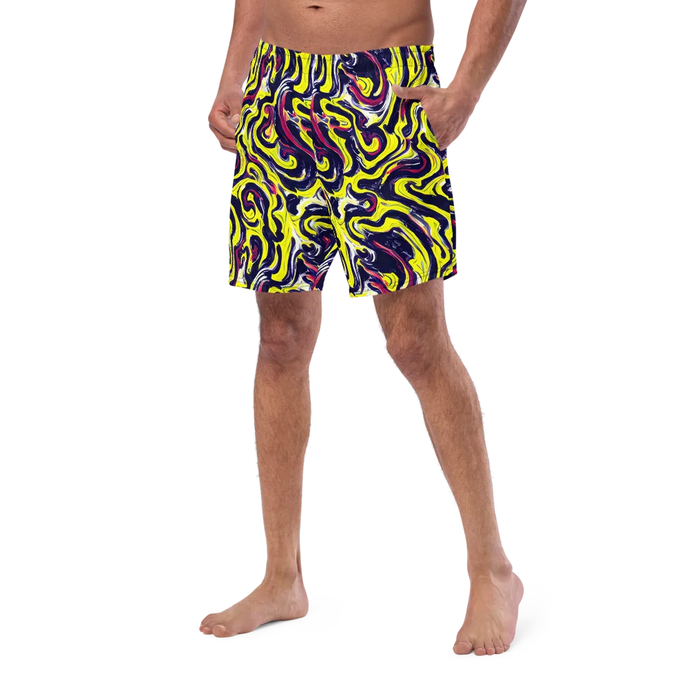 Citrus Thunder on Swim Trunks — Left Front