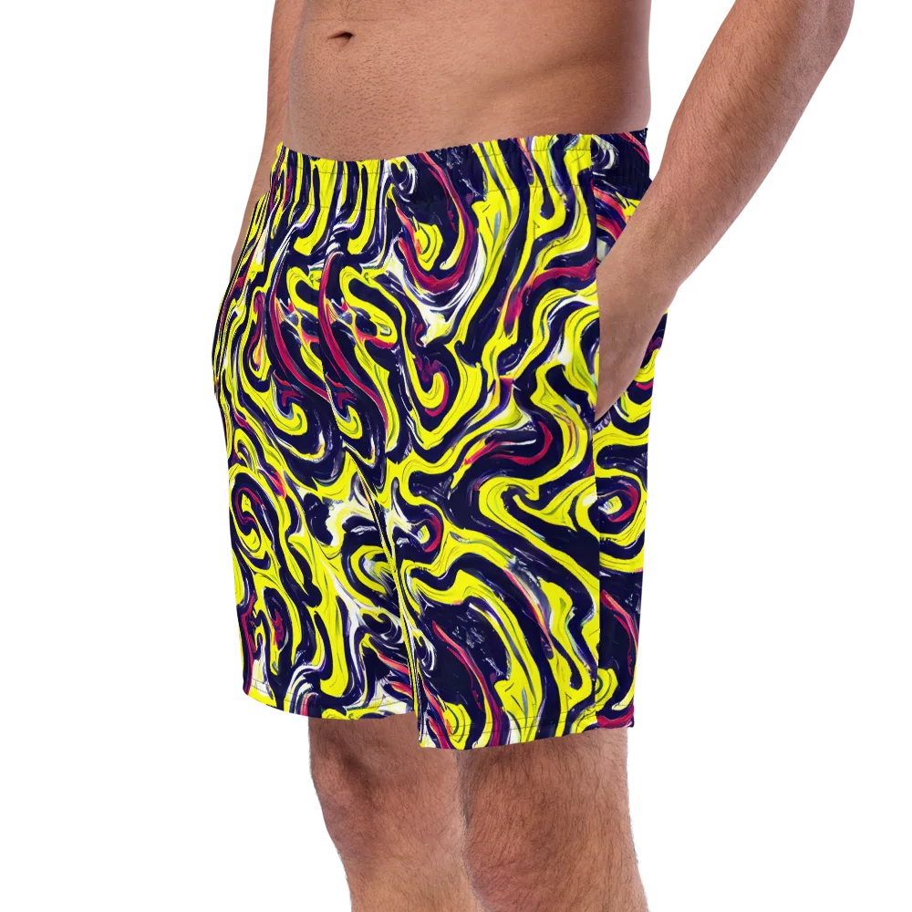 Citrus Thunder on Swim Trunks — Left Front