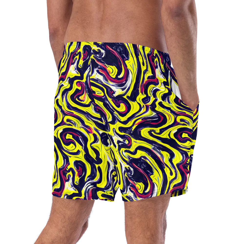 Citrus Thunder on Swim Trunks — Right Back