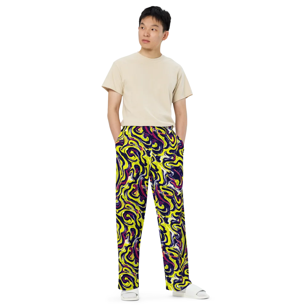 Citrus Thunder on Wide-Leg Pants — Front