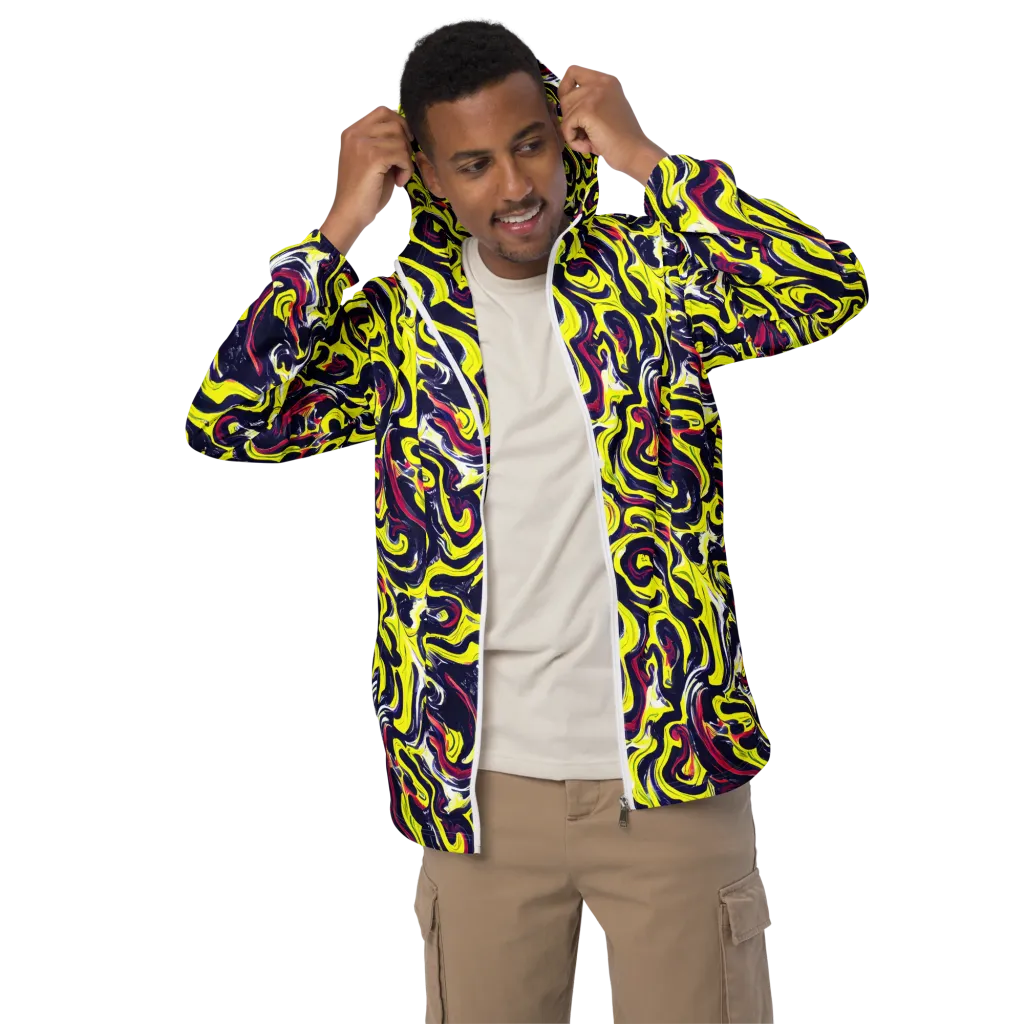Citrus Thunder on Men's Windbreaker — Front