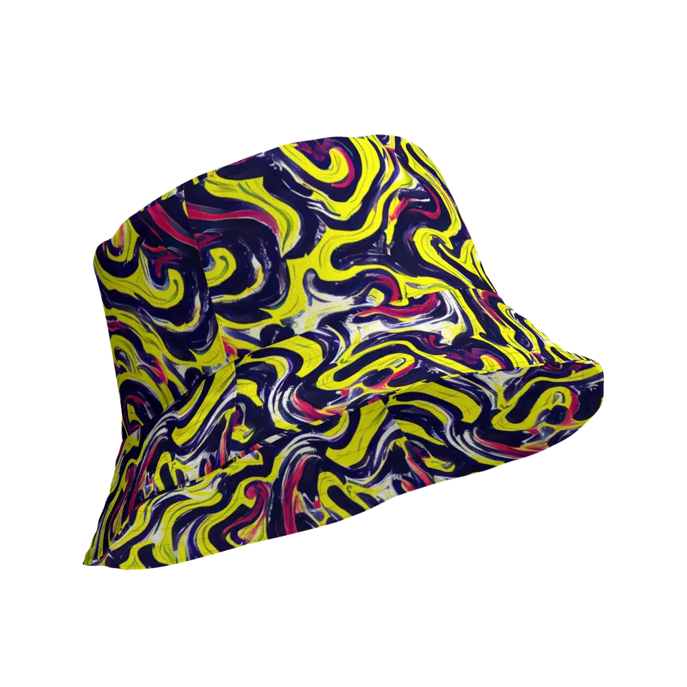 Citrus Thunder on Reversible Bucket Hat — Product details Outside