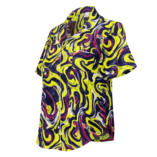 Citrus Thunder on a Women's Short Sleeve Pajama Top