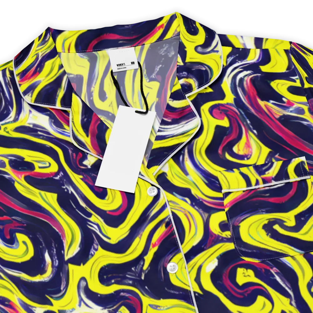 Citrus Thunder on Women's Short Sleeve Pajama Top — Product details
