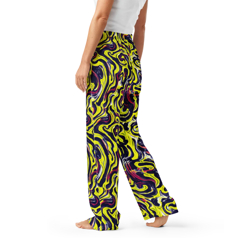 Citrus Thunder on Women's Pajama Pants — Left