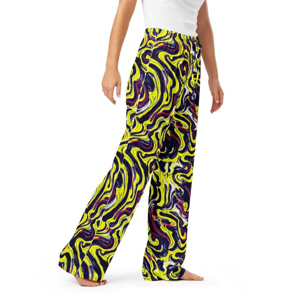 Citrus Thunder on Women's Pajama Pants — Right Front