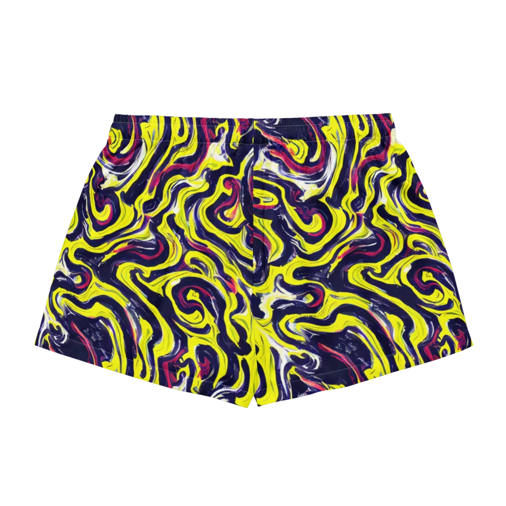 Citrus Thunder on Women's Pajama Shorts — Back