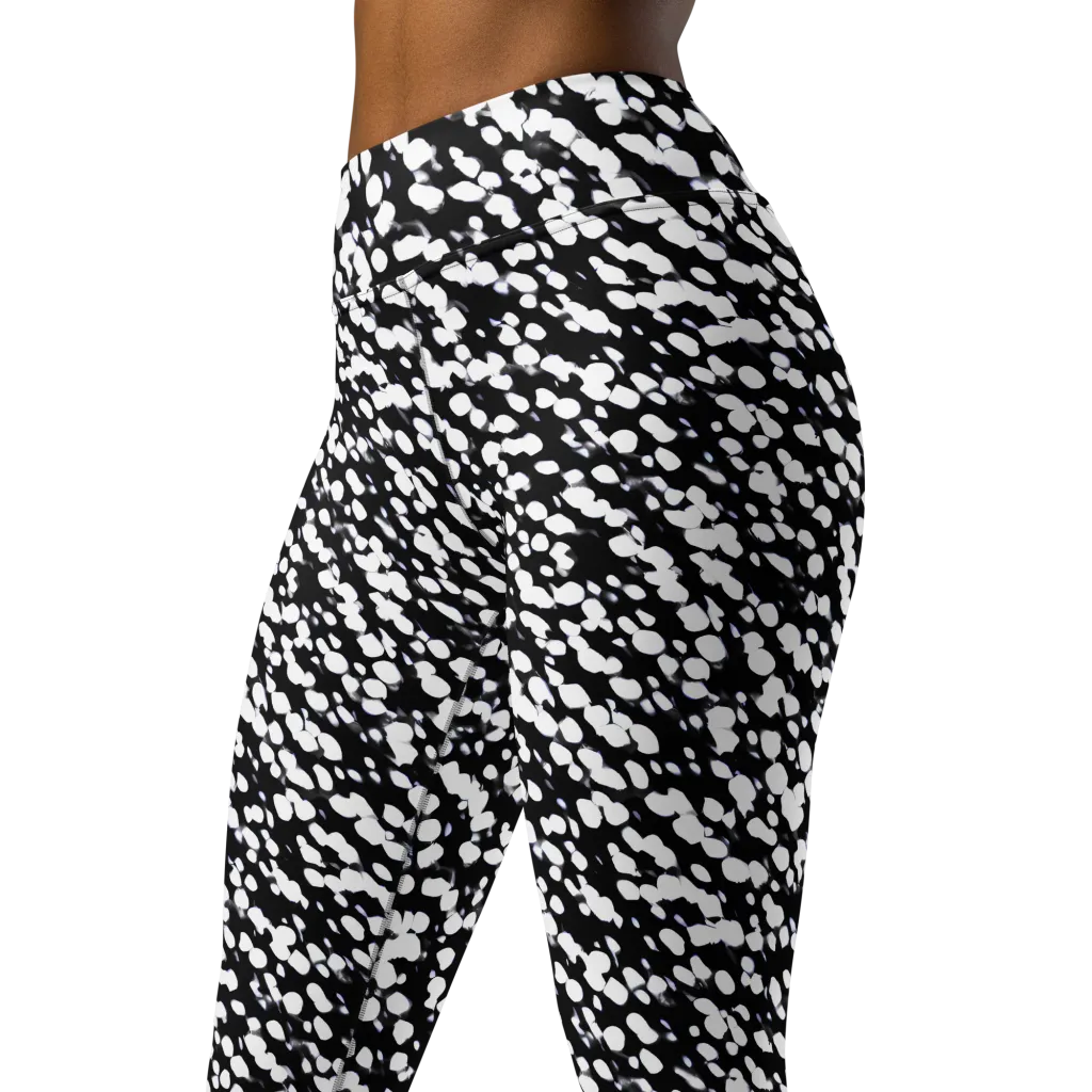 Inkstone Drift on Yoga Leggings — Left Front