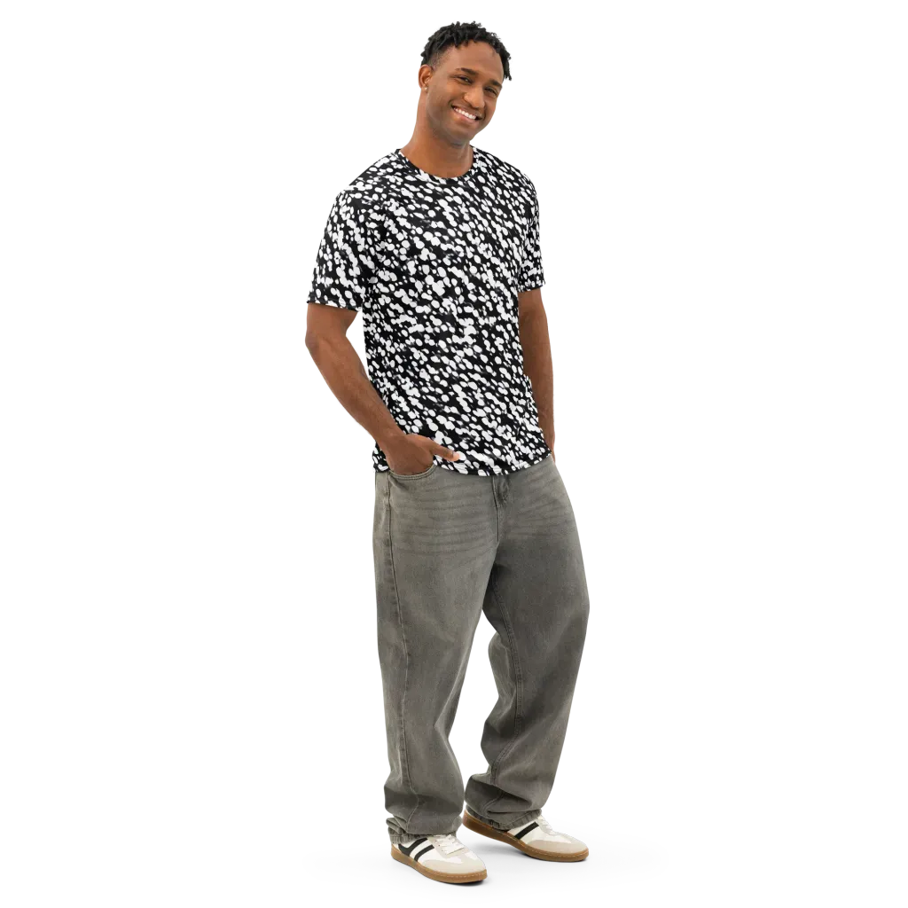 Inkstone Drift on Men's Cotton Crew Neck T-Shirt — Right Front