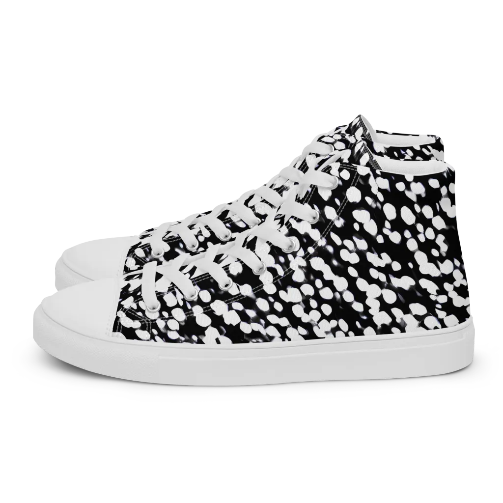Inkstone Drift on Men's High Top Canvas Shoes — Left