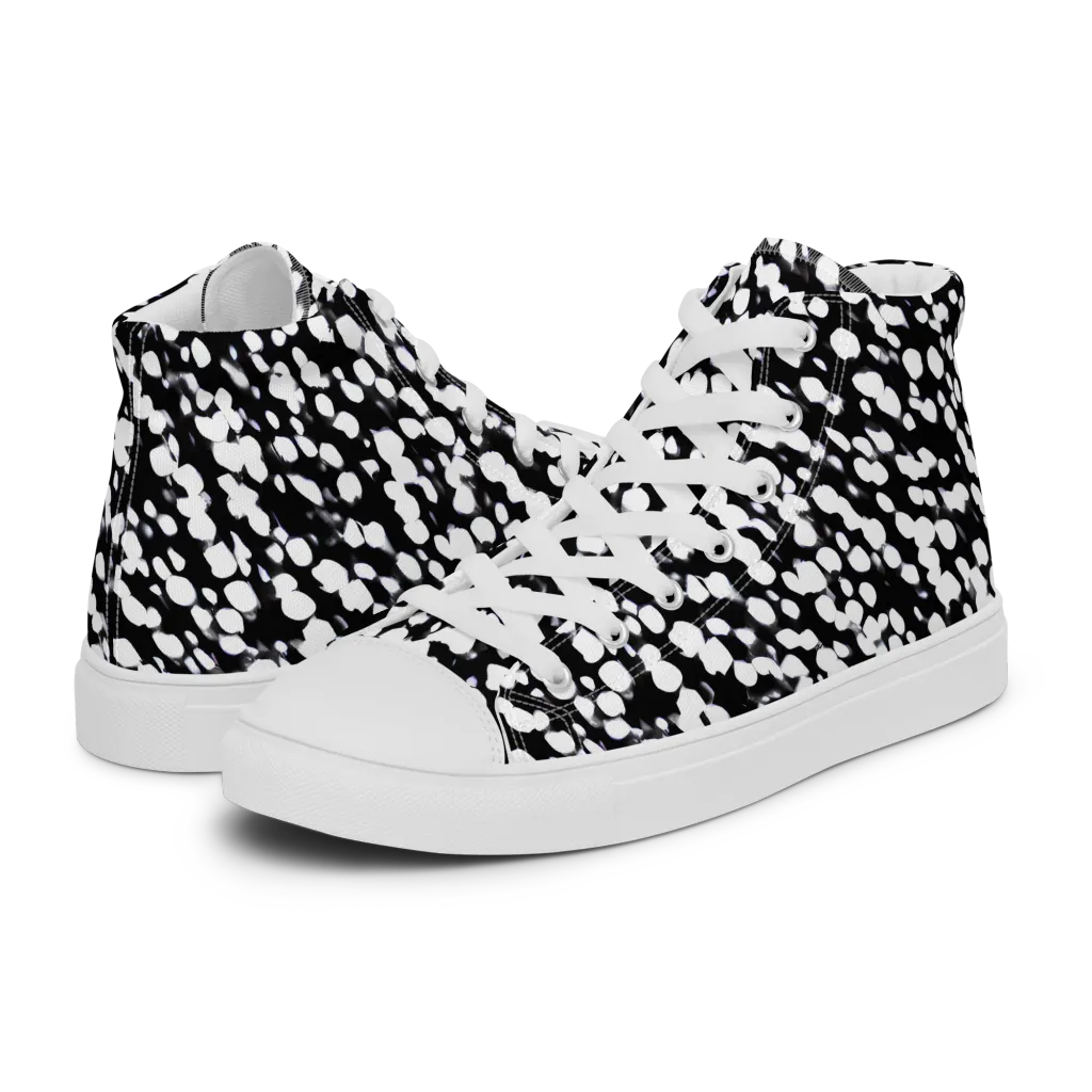 Inkstone Drift on Men's High Top Canvas Shoes — Left