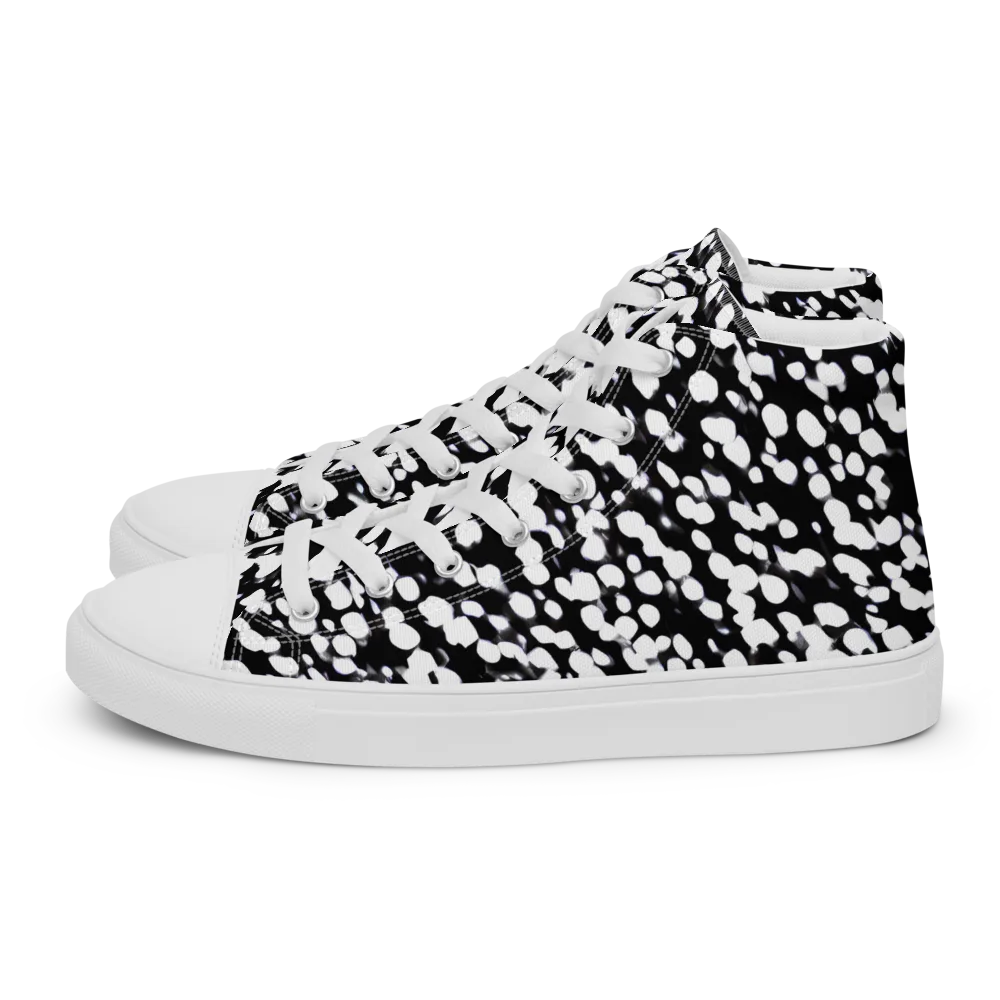 Inkstone Drift on Women's High Top Canvas Shoes — Left