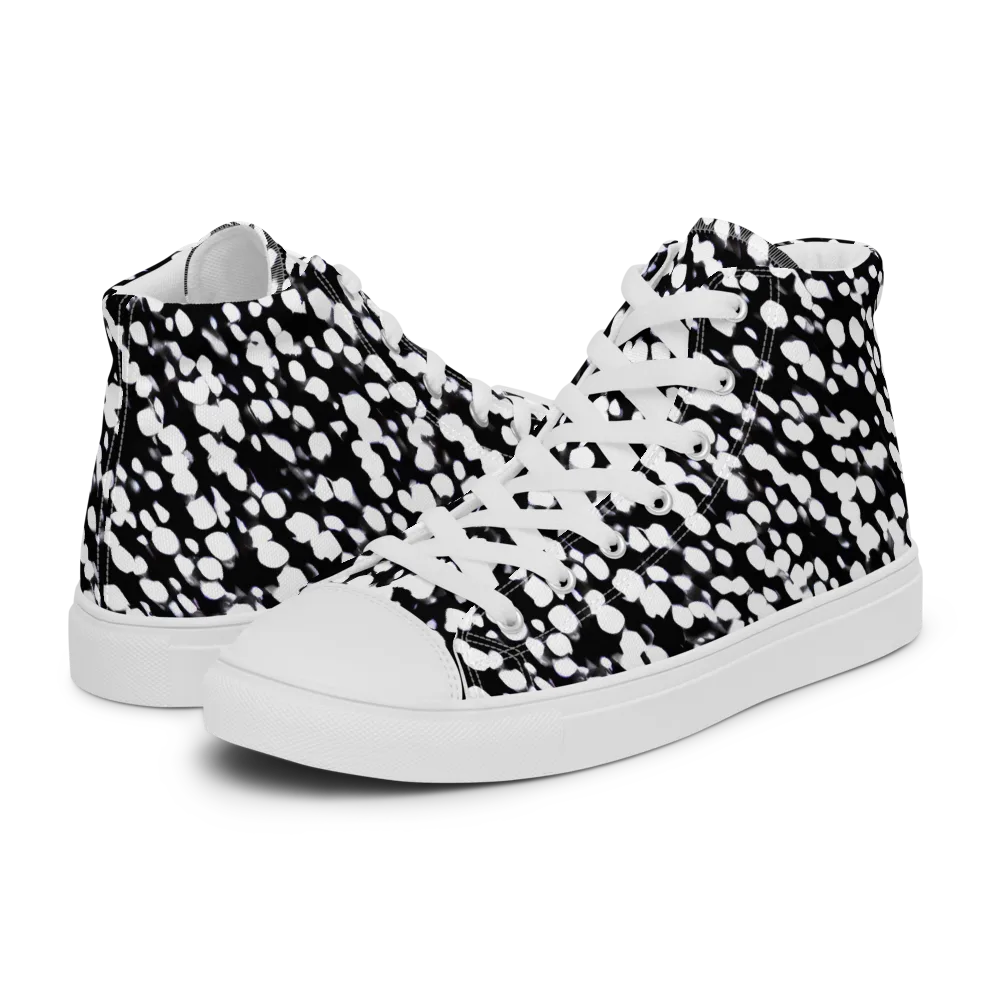 Inkstone Drift on Women's High Top Canvas Shoes — Left
