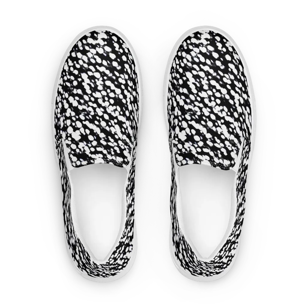 Inkstone Drift on Men's Slip-On Canvas Shoes — Front