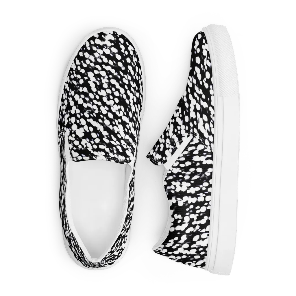 Inkstone Drift on Men's Slip-On Canvas Shoes — Front