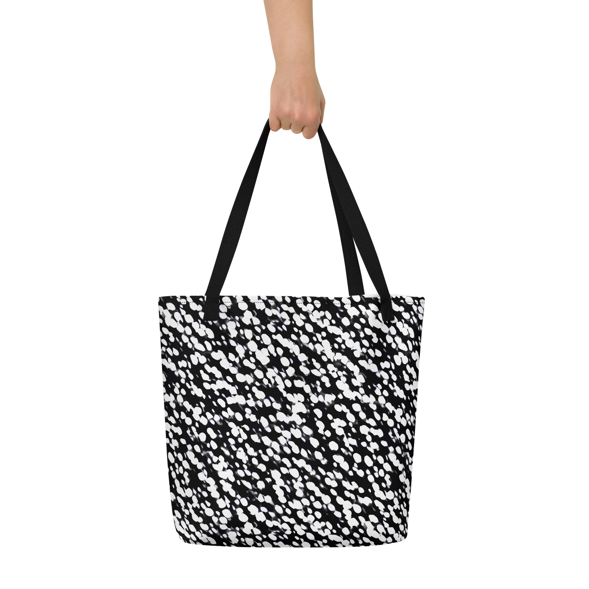 Inkstone Drift on Large Tote Bag W/ Pocket — Front