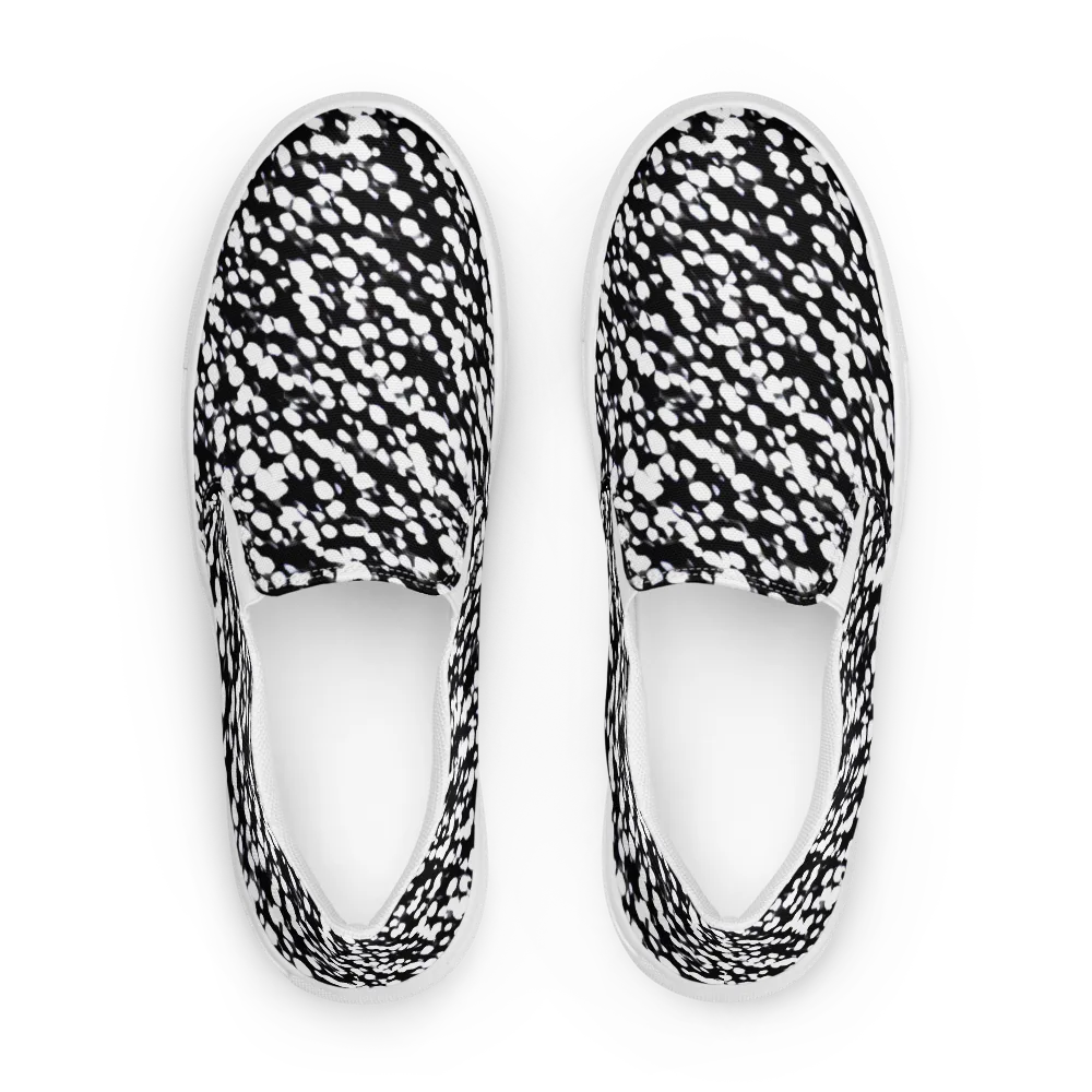 Inkstone Drift on Women's Slip-On Canvas Shoes — Front
