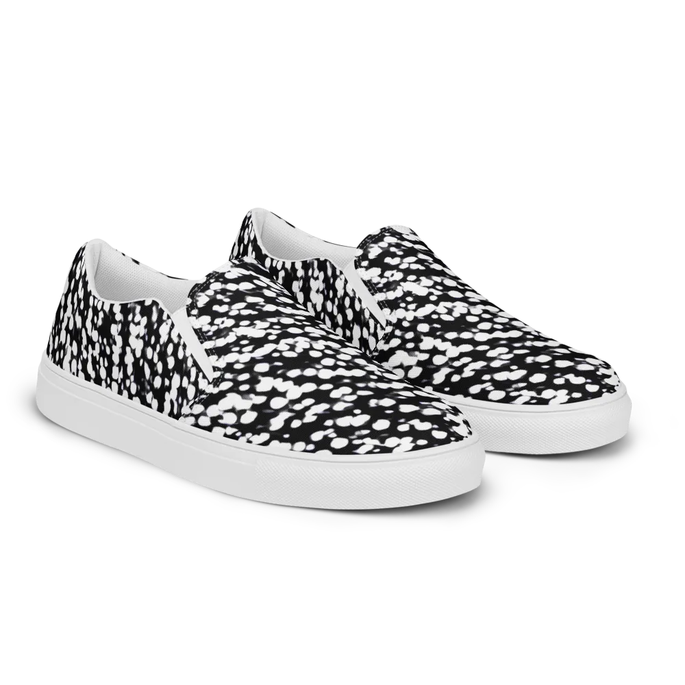 Inkstone Drift on Women's Slip-On Canvas Shoes — Right Front