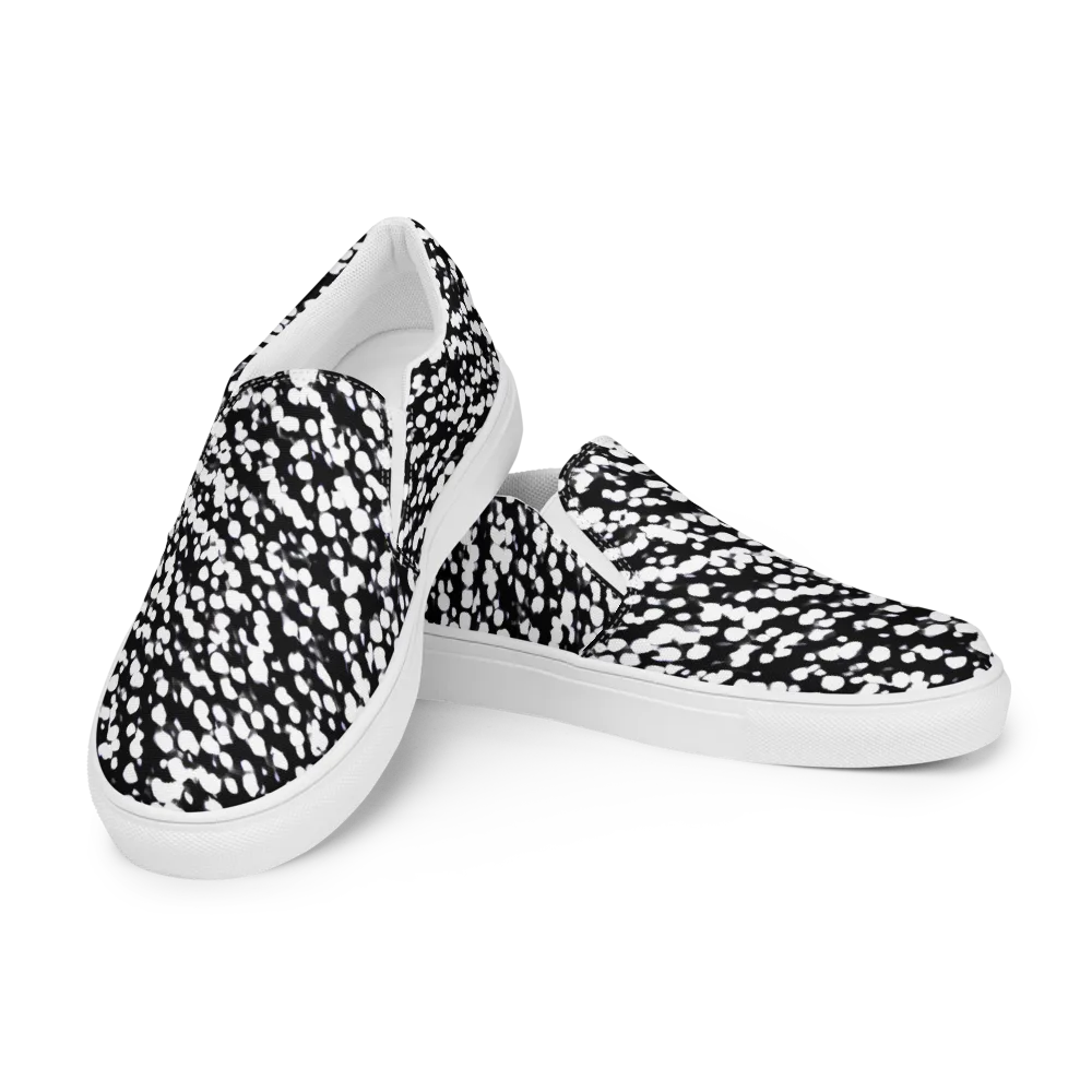 Inkstone Drift on Women's Slip-On Canvas Shoes — Left Front