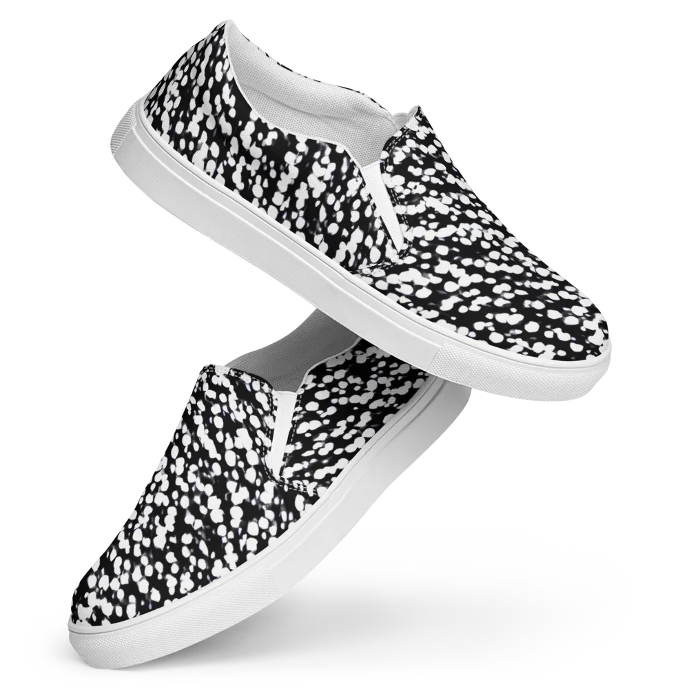 Inkstone Drift on Women's Slip-On Canvas Shoes — Front