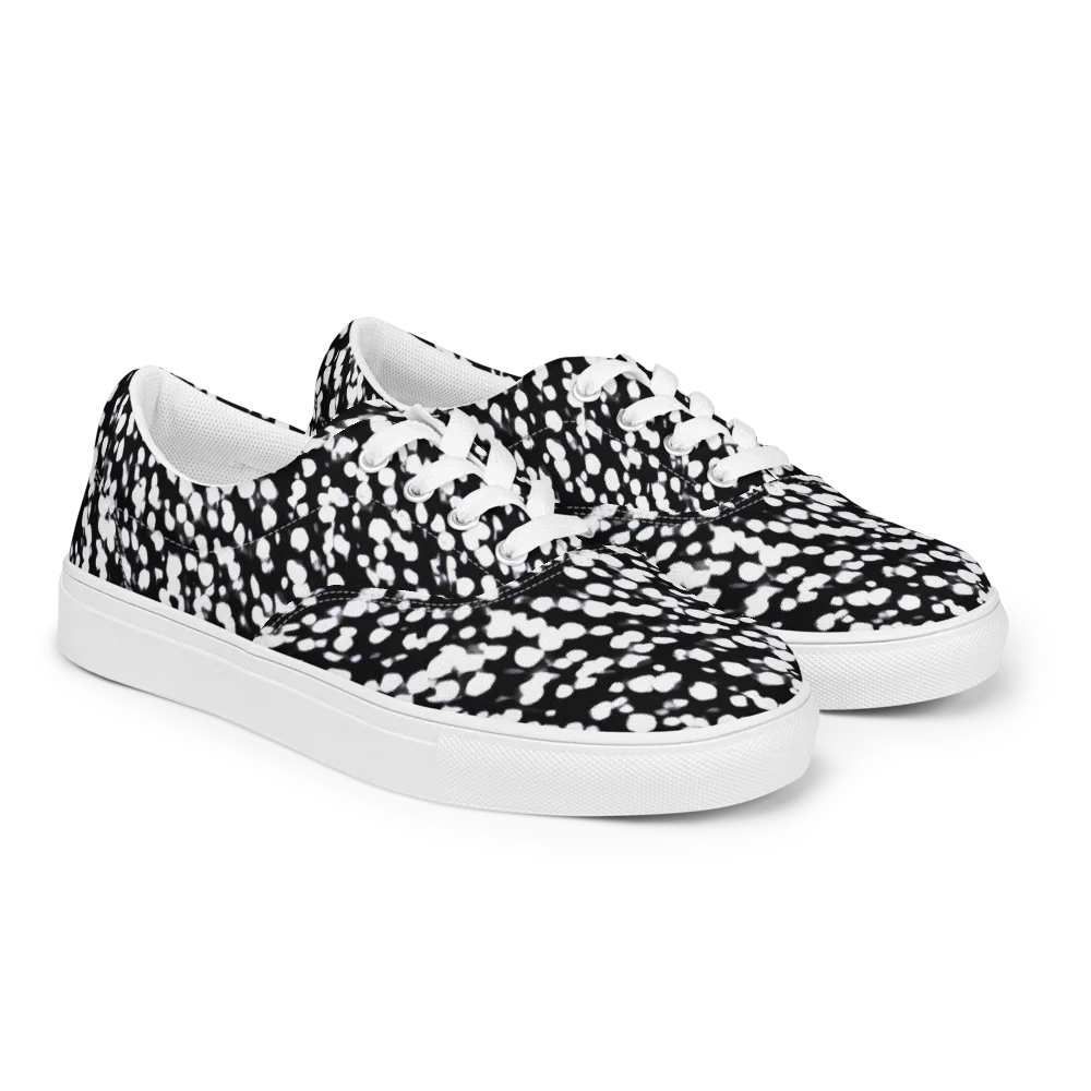 Inkstone Drift on Men's Lace-Up Canvas Shoes — Right Front