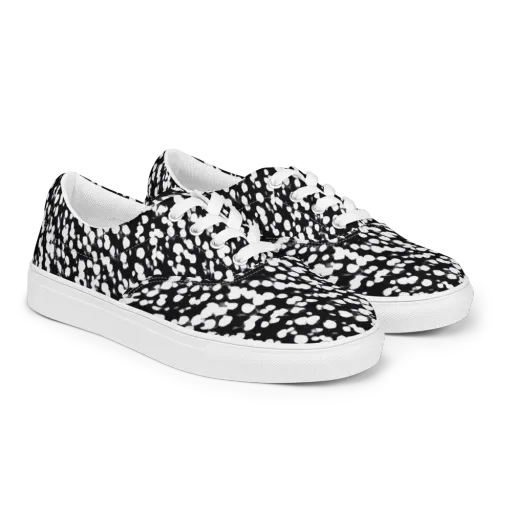 Inkstone Drift on a Men's Lace-Up Canvas Shoes