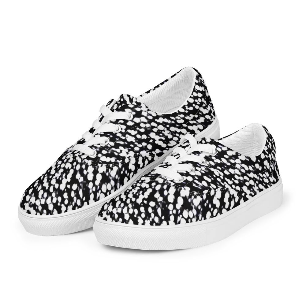 Inkstone Drift on Men's Lace-Up Canvas Shoes — Left Front