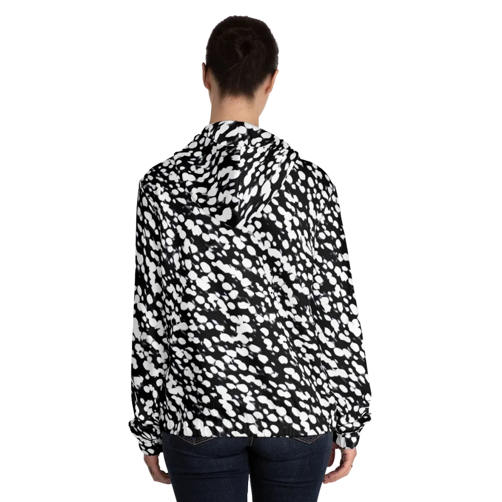 Inkstone Drift on Women's Full-Zip Hoodie — Back On Person