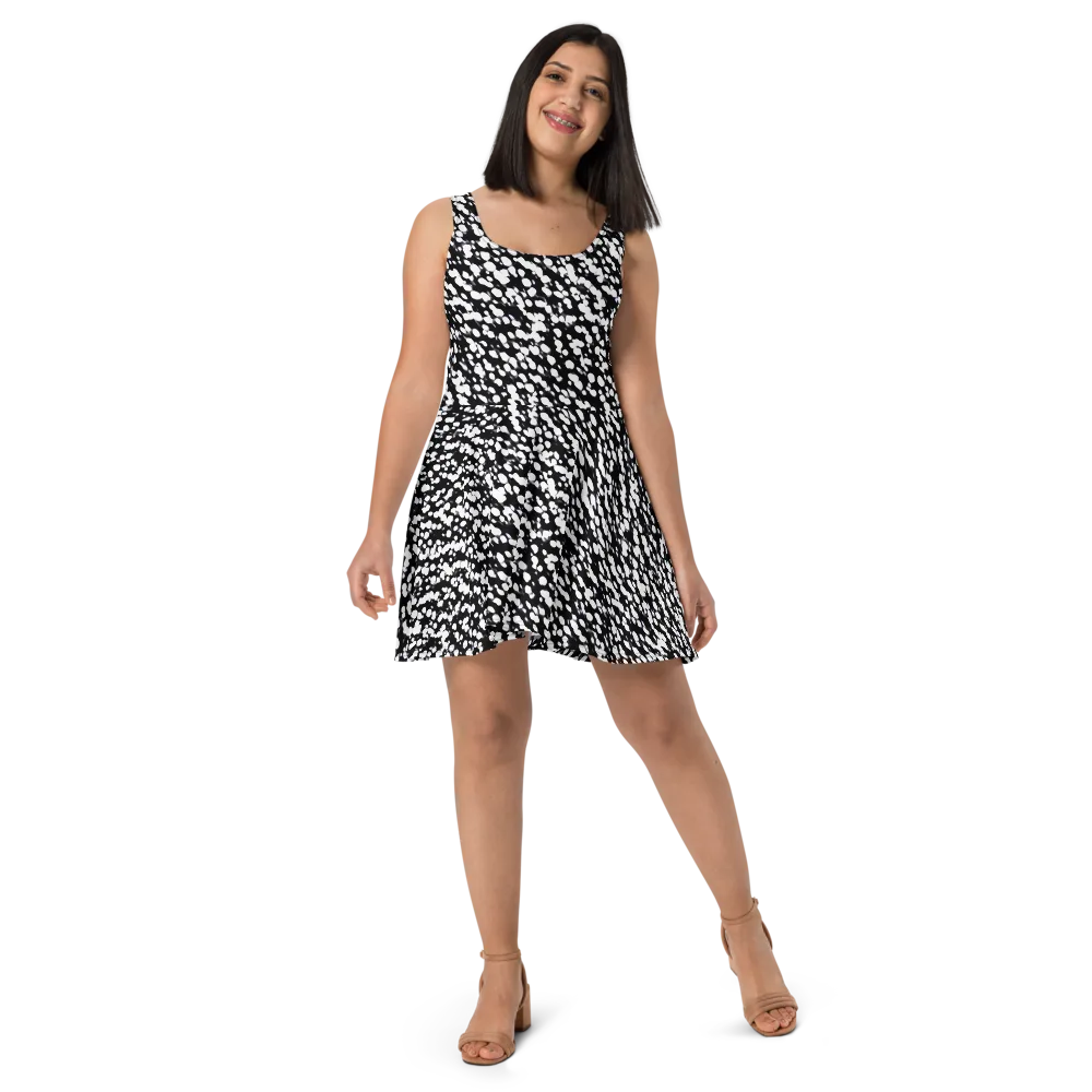 Inkstone Drift on Skater Dress — Front