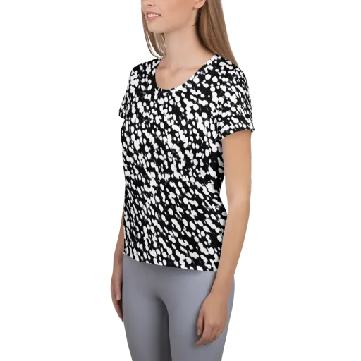 Inkstone Drift on a Women's Athletic T-Shirt