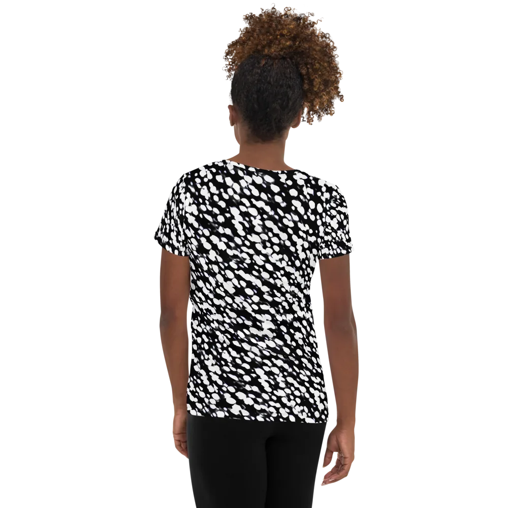 Inkstone Drift on Women's Athletic T-Shirt — Back