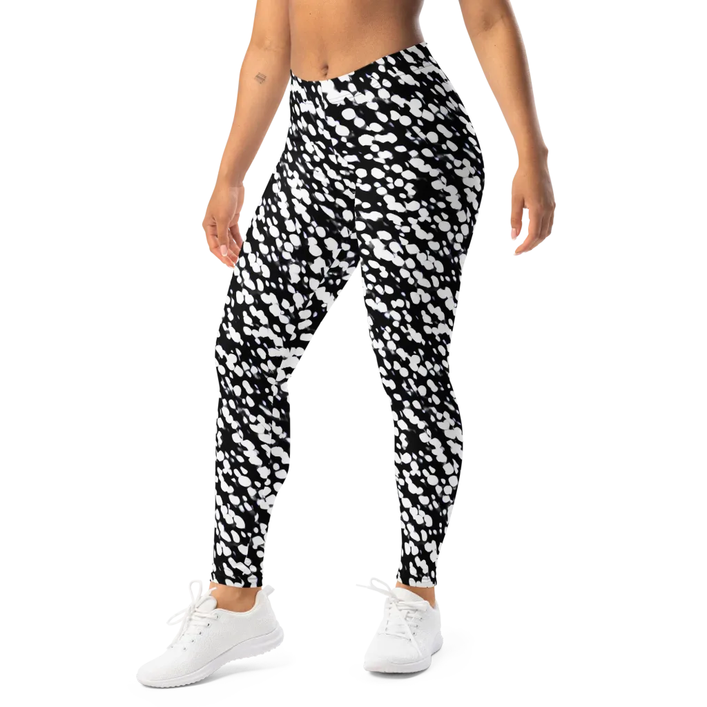 Inkstone Drift on Leggings — Left Front