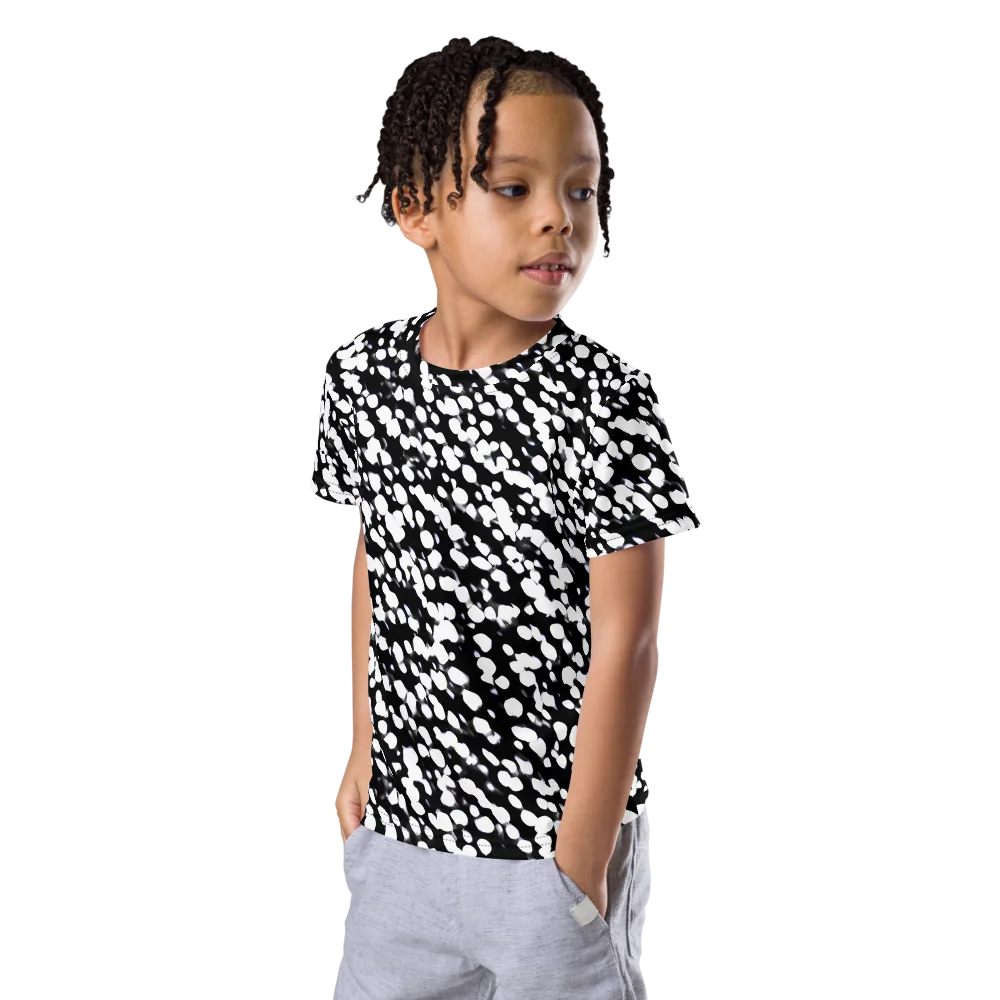 Inkstone Drift on Kids Crew Neck T-Shirt — Left Front