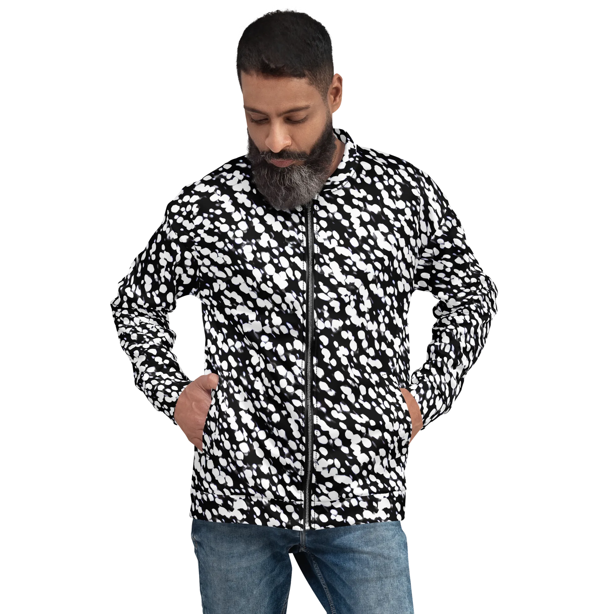 Inkstone Drift on Bomber Jacket — Front