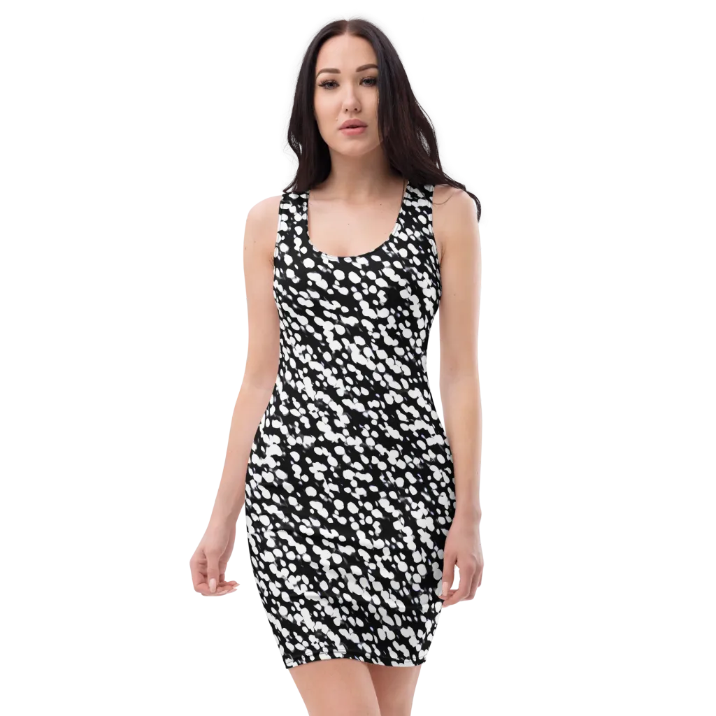 Inkstone Drift on Bodycon Dress — Front