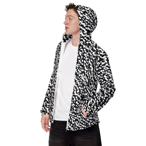 Inkstone Drift on a Men's Windbreaker